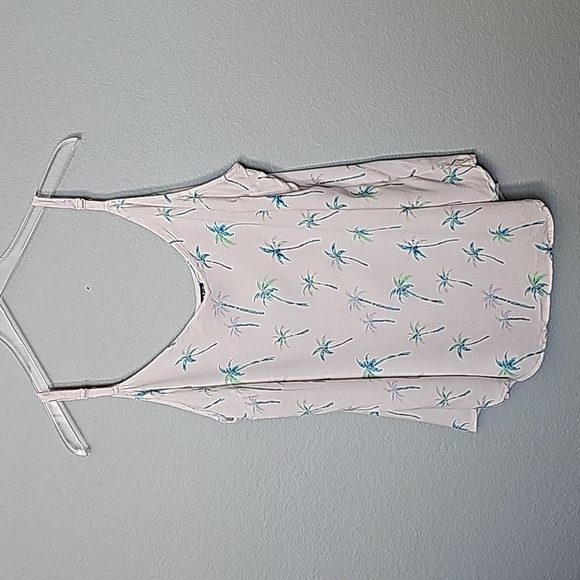 Torrid Summer Palm Tree Ava Rayon Slub Cami Size 2X - Picture 2 of 9